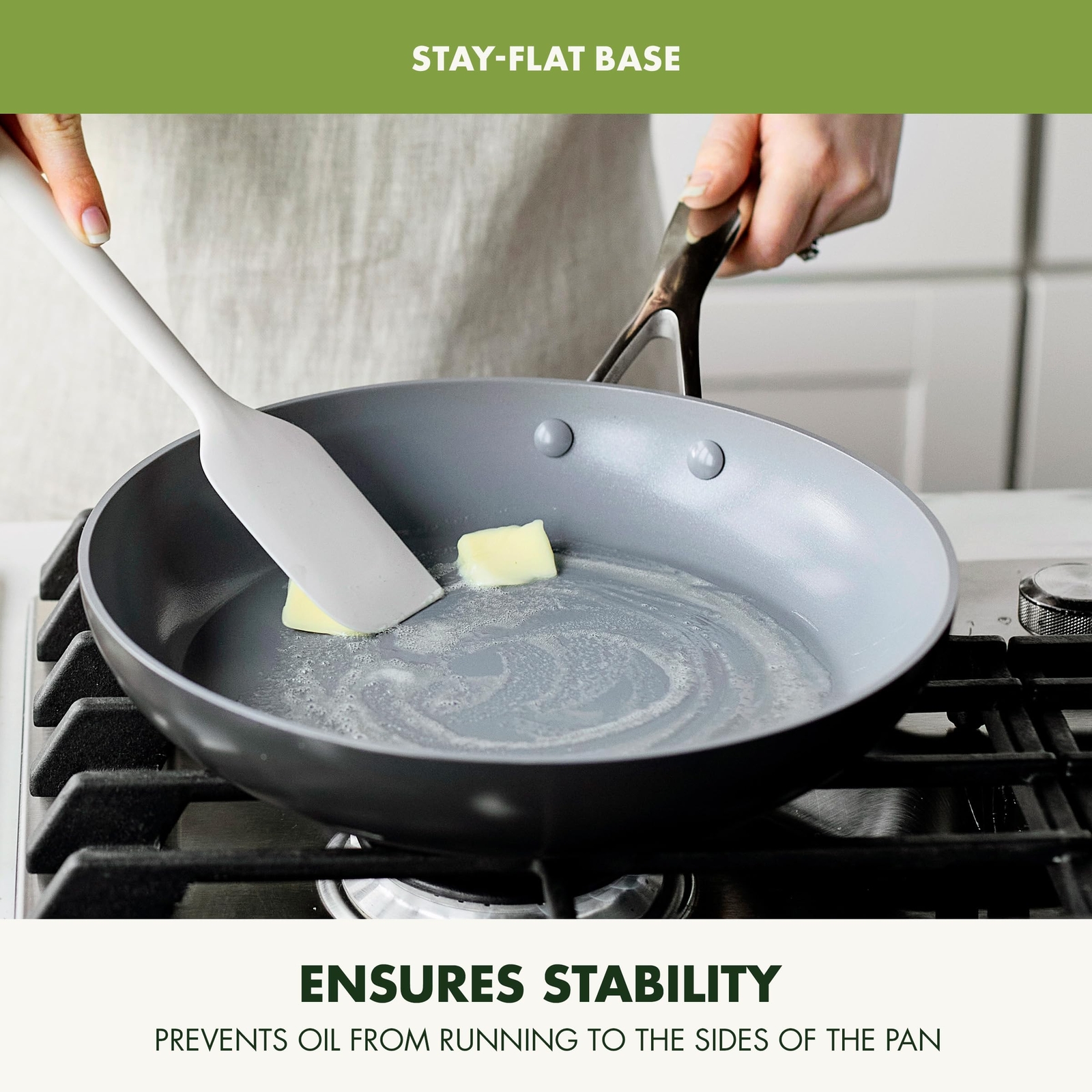 GreenPan Valencia Pro 8 Inch Frying Pan Ceramic Nonstick Metal Utensil Safe