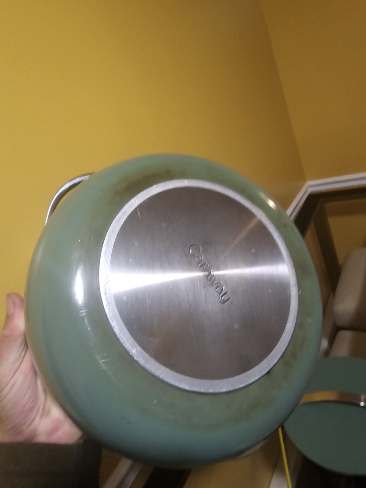 CARAWAY Nonstick Ceramic Sage Green Dutch Oven Pot 6.5 Qt Non Toxic