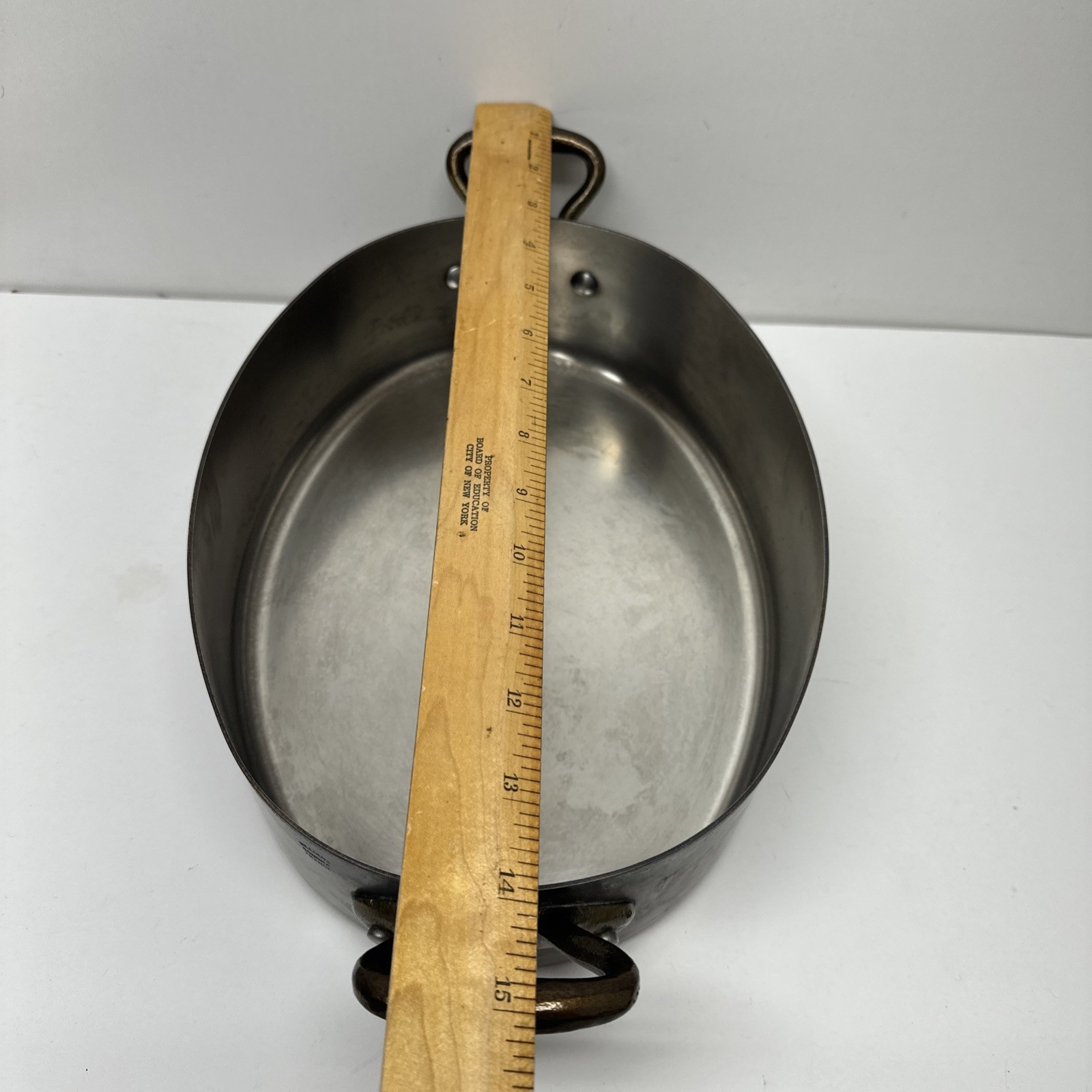 William Sonoma Mauviel Oblong Braising Stew Pan Double Handle With Lid