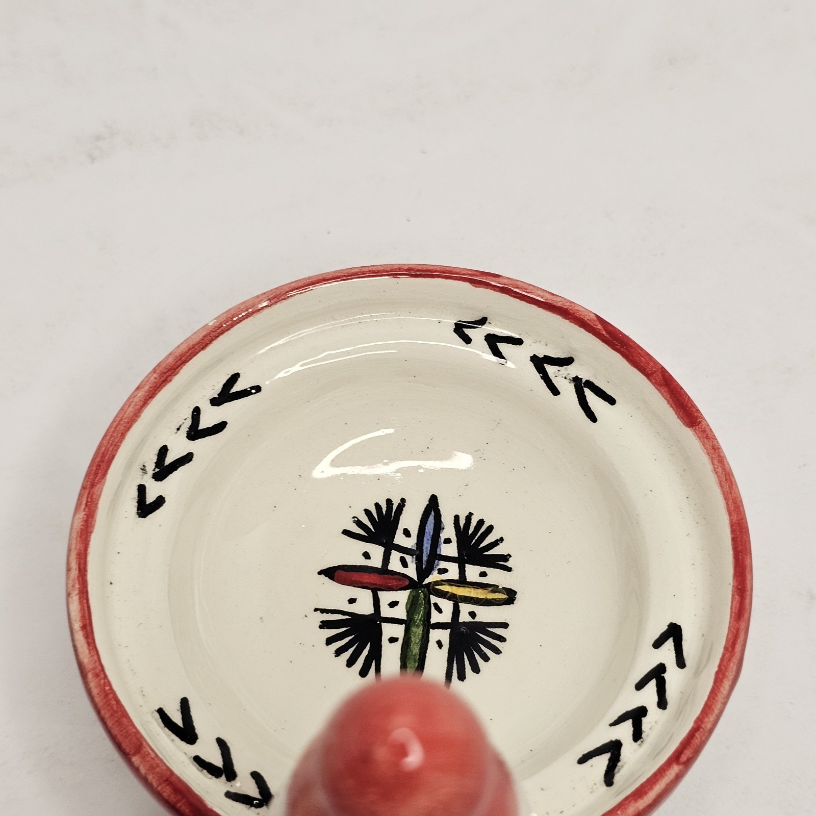 Hand Painted Moroccan Double Mini Tagine Serving Dish Spice Condiment Ceramic