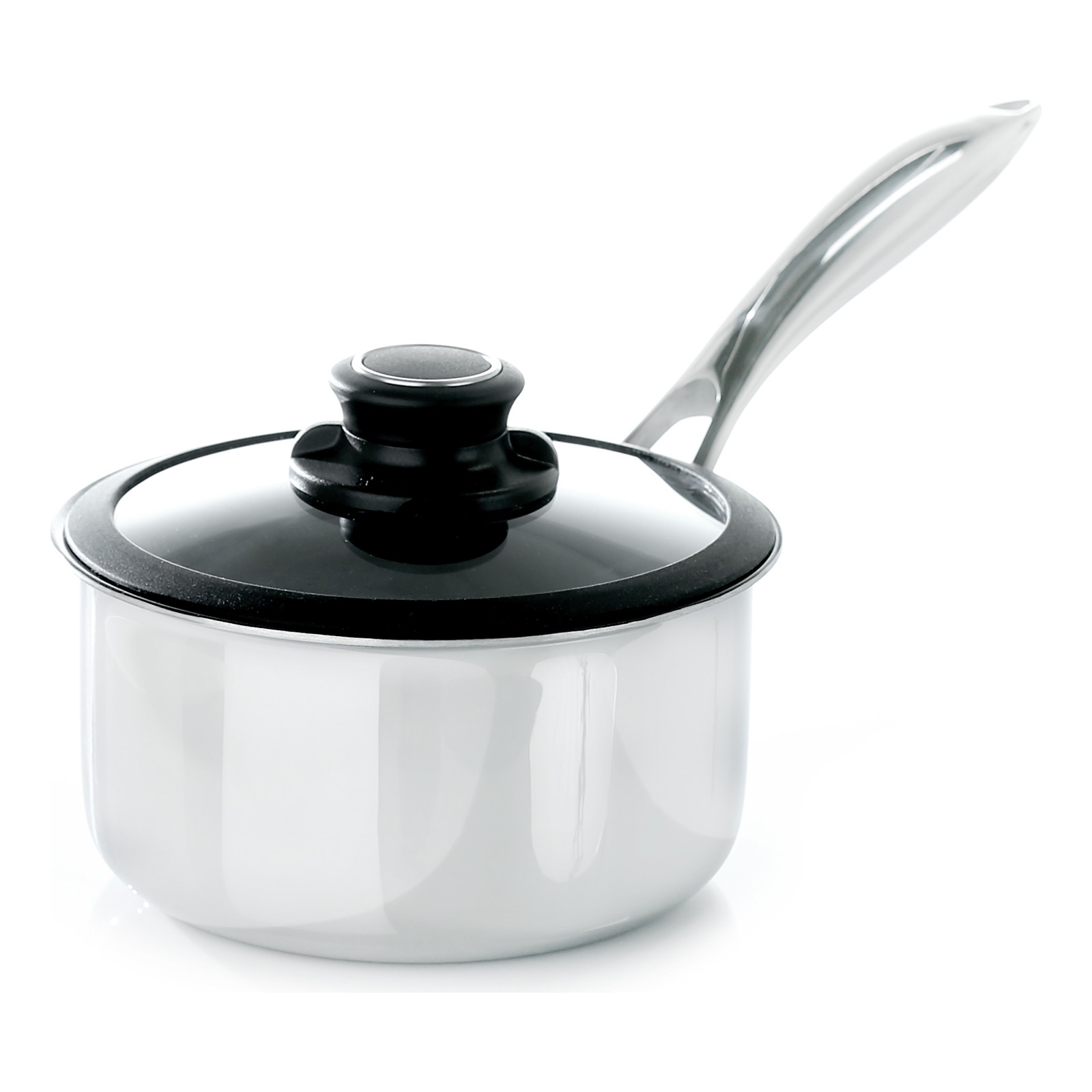 Frieling Black Cube Hybrid Quick Release 2.5 Quart Saucepan, 8-Inch