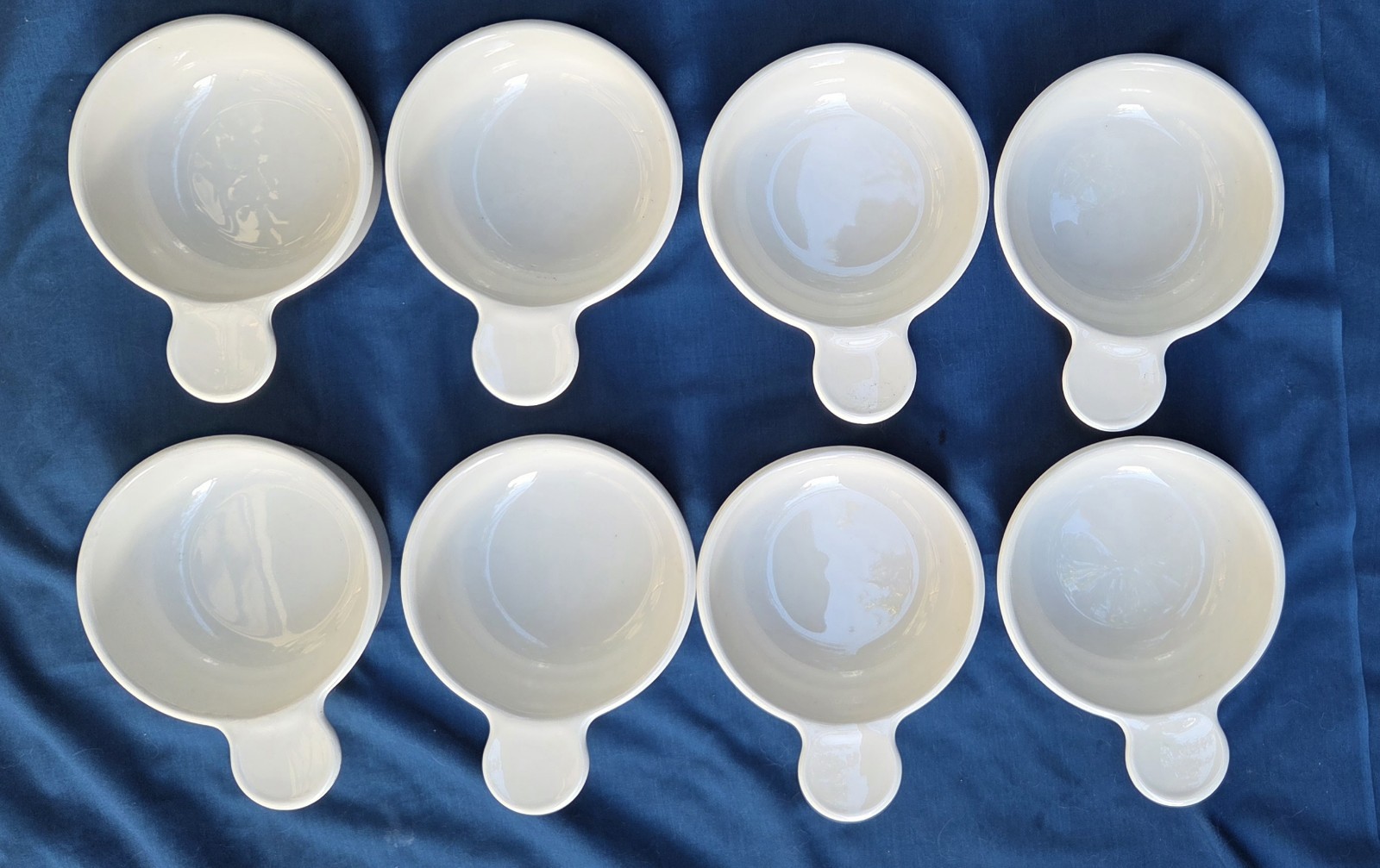 8 CORNING WARE P-150-B GRAB-IT BOWLS PYROCERAM MICROWAVE-SAFE NO LIDS EXCELLENT