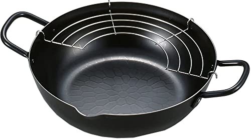 Yoshikawa SH9160 Genuine NEW from Japan Japanese Tempura Iron Frying Pan Pot