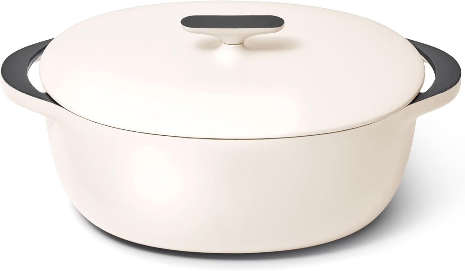 Caraway Home Enameled Cast Iron Oval Dutch Oven with Lid – Cream – SOLD AS IS