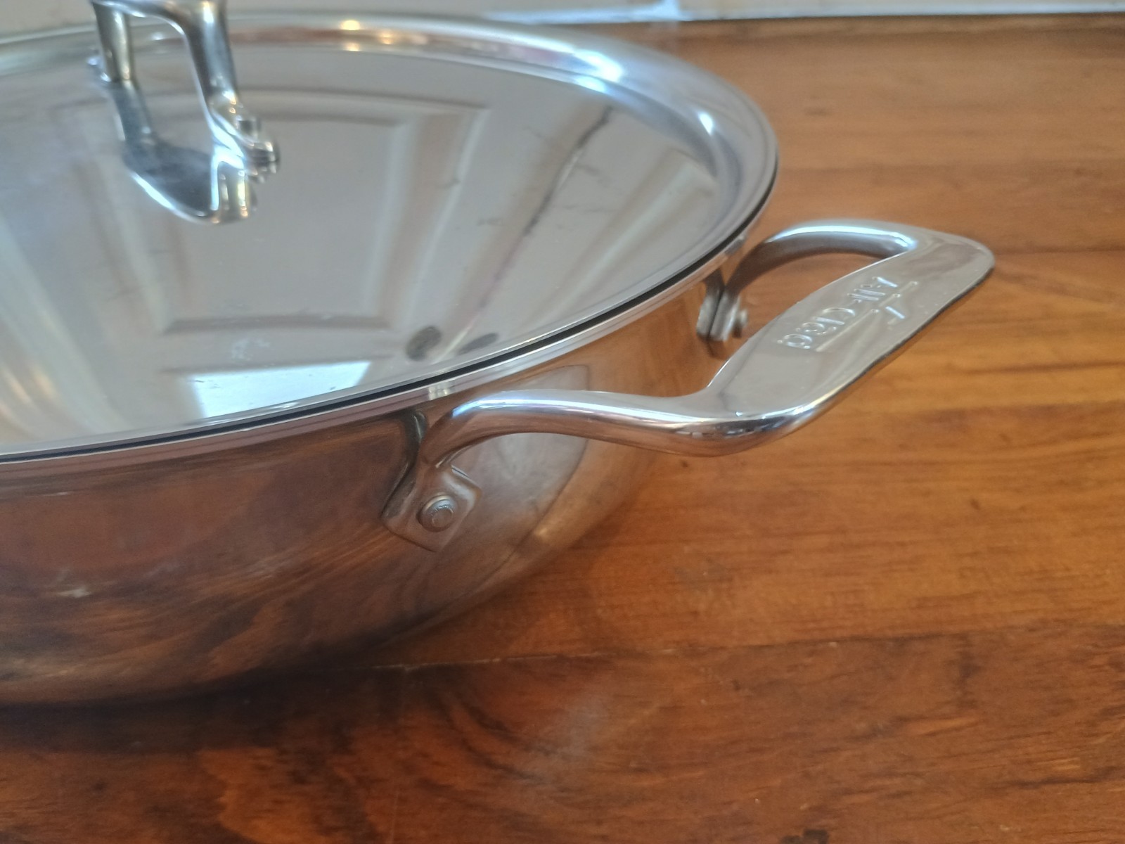 All-Clad 6 qt D5 Saute Pan with Lid Double Handle