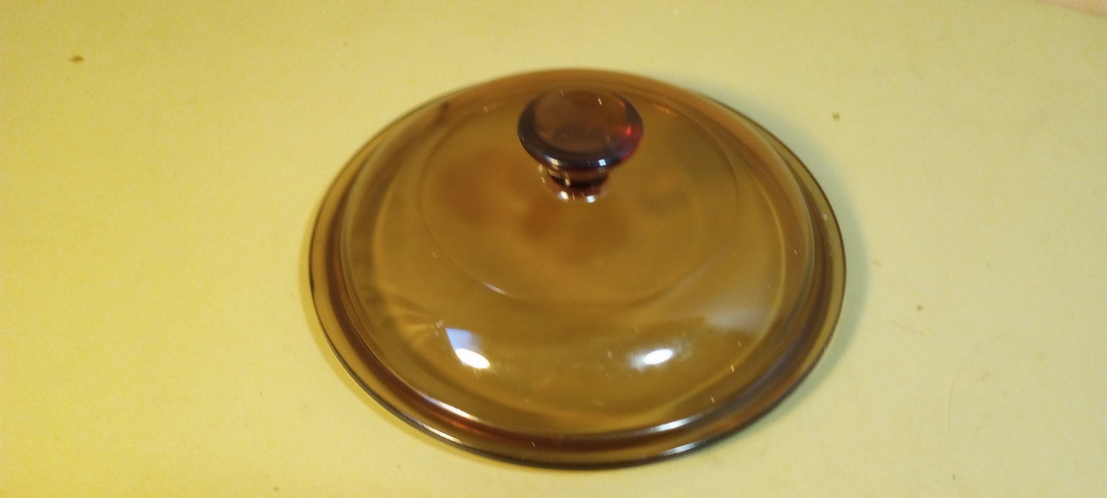 Vtg Pyrex Visions Brown V1C Replacement Lid ONLY 1Qt Casserole 1L Saucepan