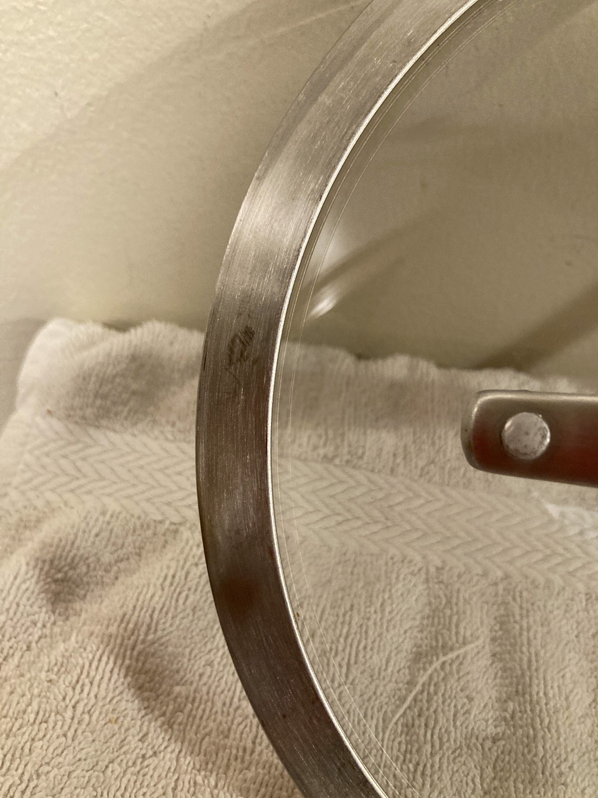 Calphalon Replacement Tempered Glass Lid 8″ Inner Stainless Steel Rim FREE SHIP
