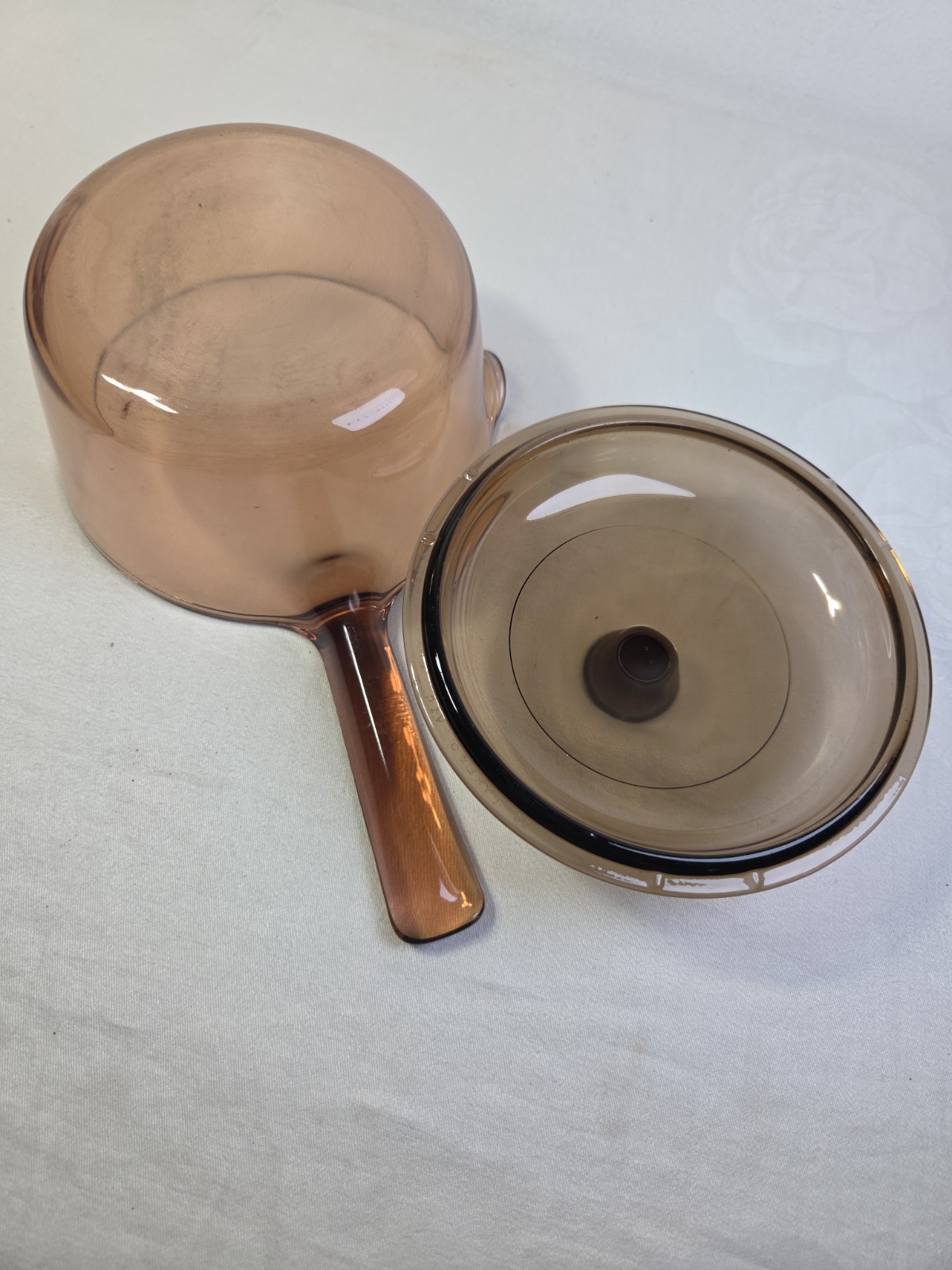 VISIONS Pyrex G.V-1-C Glass Saucepan Brown Transparent With Lid Two-Piece Set