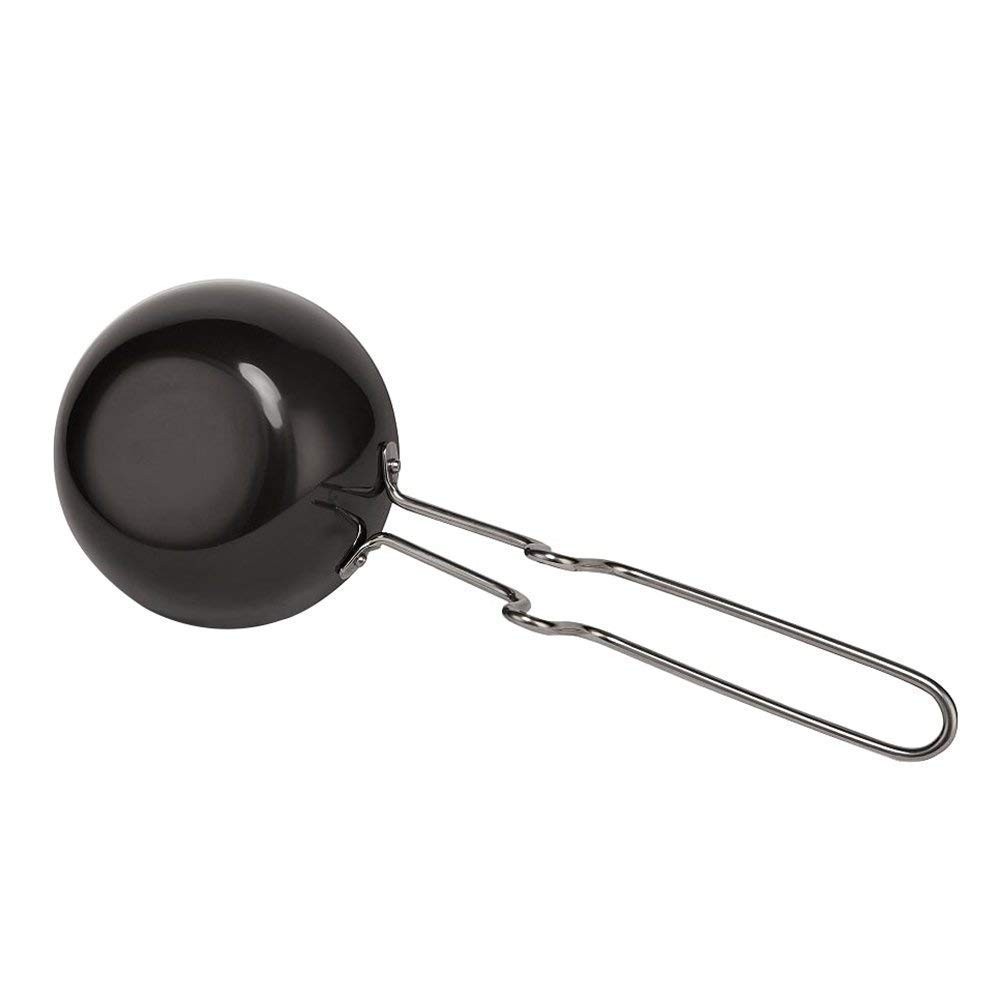 Hard Anodized Aluminium Mini Fry Pan Dal Tadka Skillet Black Cooking Pan