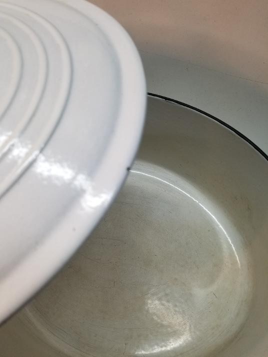 Le Creuset Oval Casserole Cocotte 31cm 6.3L White Enamel Cast Iron