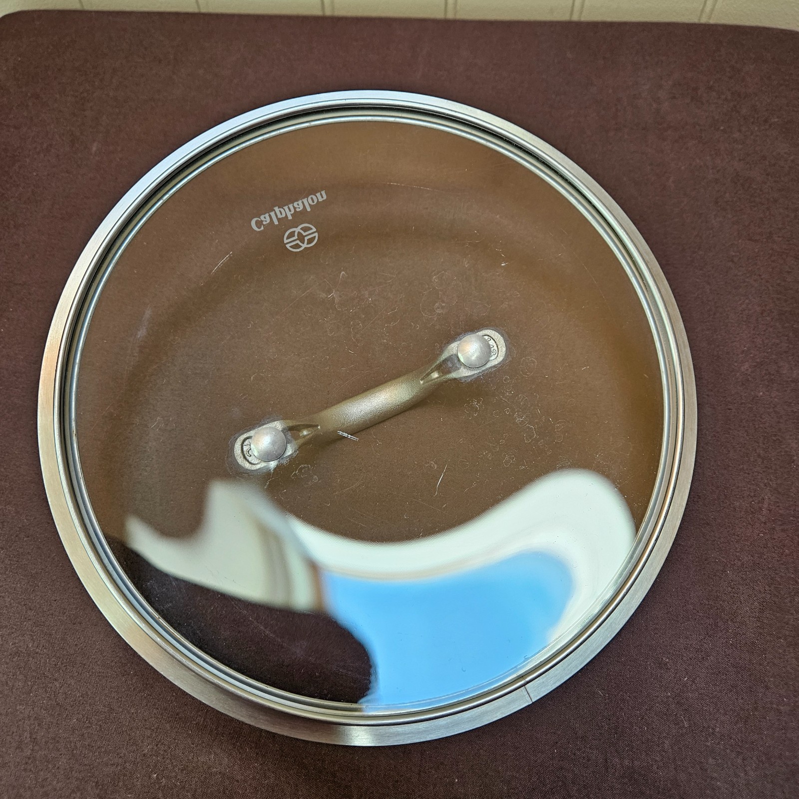 Calphalon 9.25” Tempered Glass Stainless LID ONLY Replacement Fits 8.75-9″ Pot