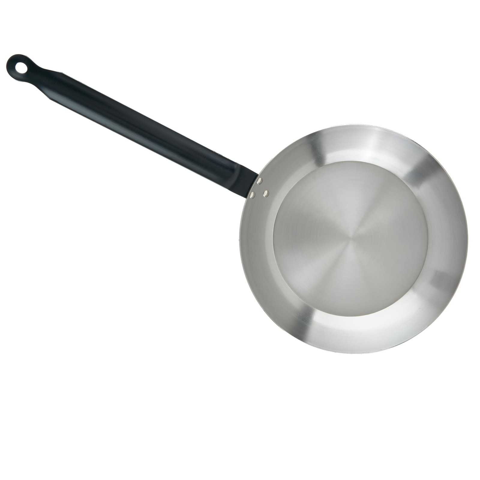 10-3/8″ French Style Fry Pan, Polished Carbon Steel (Spain)