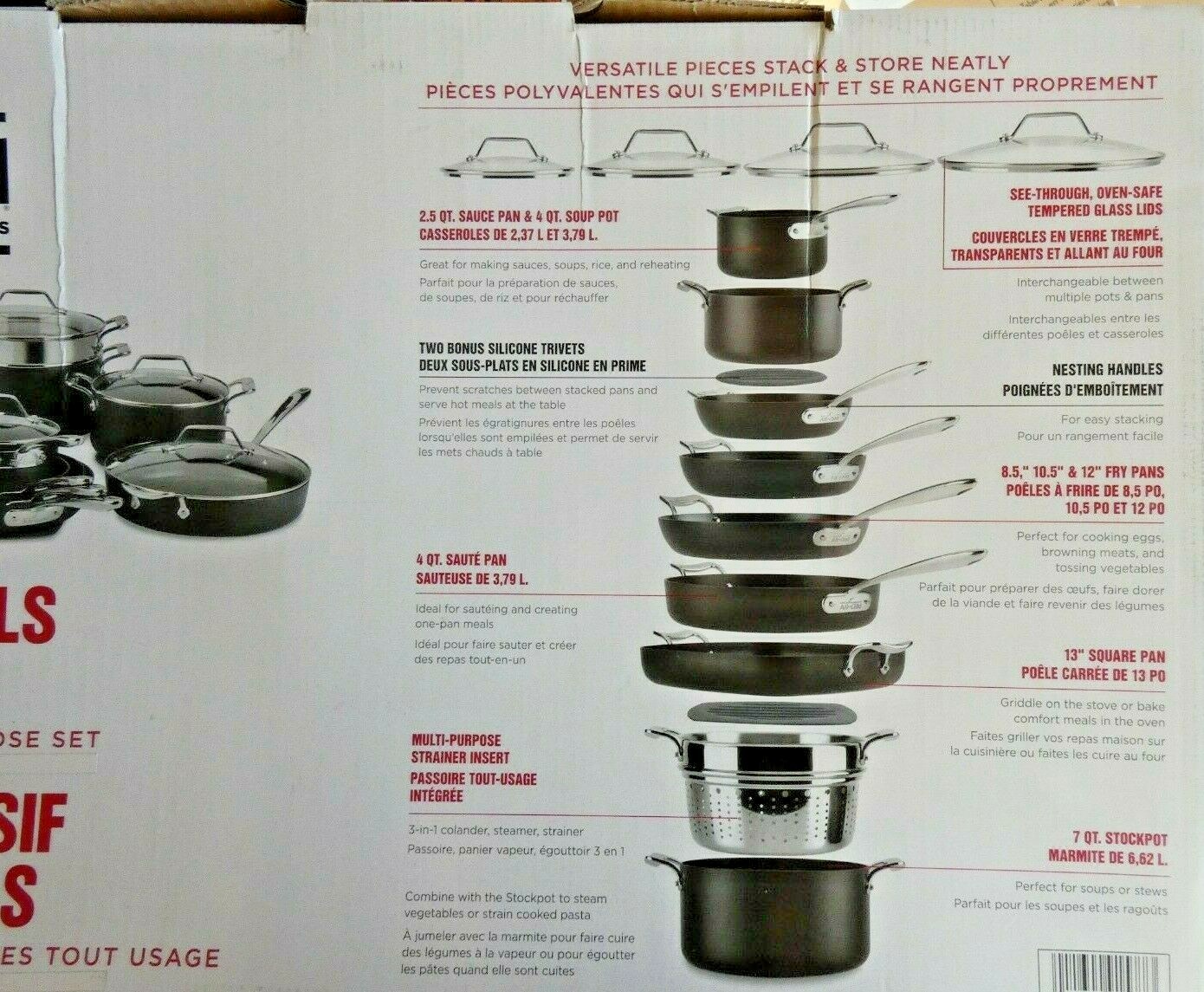 All-Clad MetalCrafters Essentials Nonstick Cookware All-Purpose Set 13-piece ✅✅✅