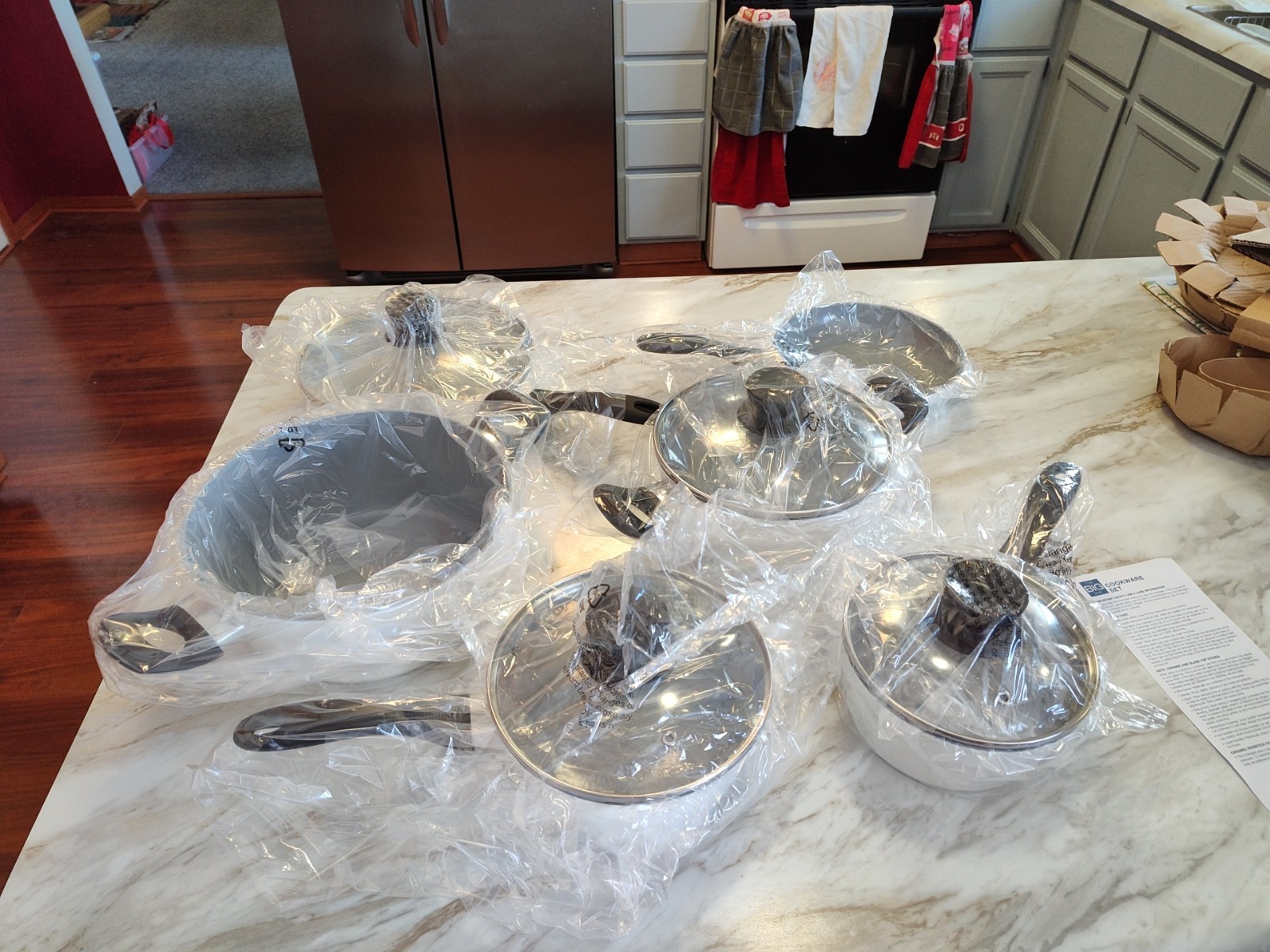 The Big One 10 Piece Silicone Ceramic Cookware Set, Gas & electric safe