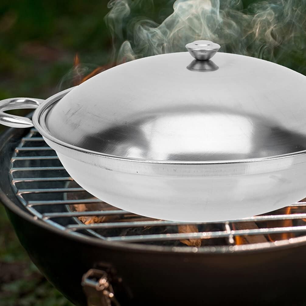 Versatile 8.66 Inch Cooking Pot – Stainless Steel, Heat Resistant & Lid Included