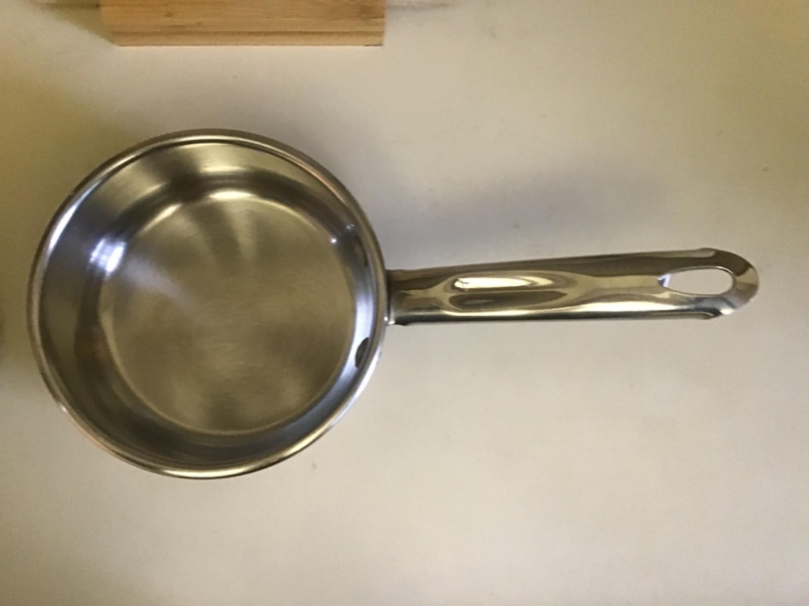 MARTHA STEWART EVERYDAY 1 Qt Quart Stainless Steel/Copper Bottom Saucepan w/Lid