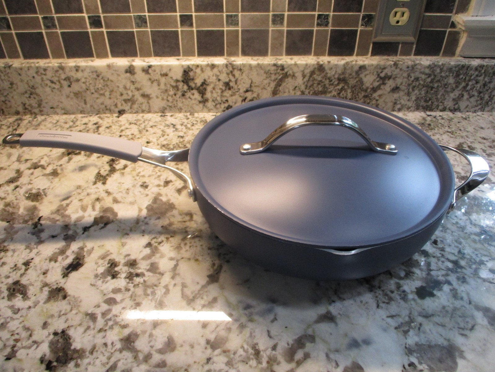 Great Tramontina 5 QT Ceramic Coated Pan with Stainless Steel Steamer – BLUE