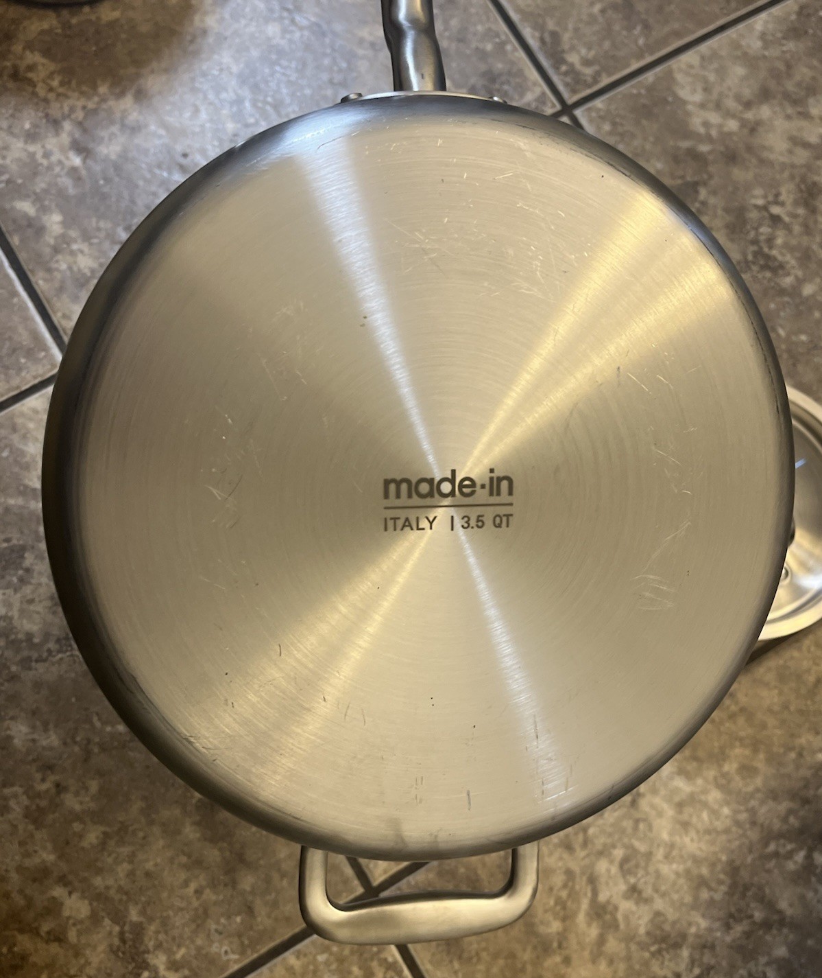 Made In Cookware Stainless 3.5 QT Saute Pan Pot & 2QT Saucepan Made-In Italy