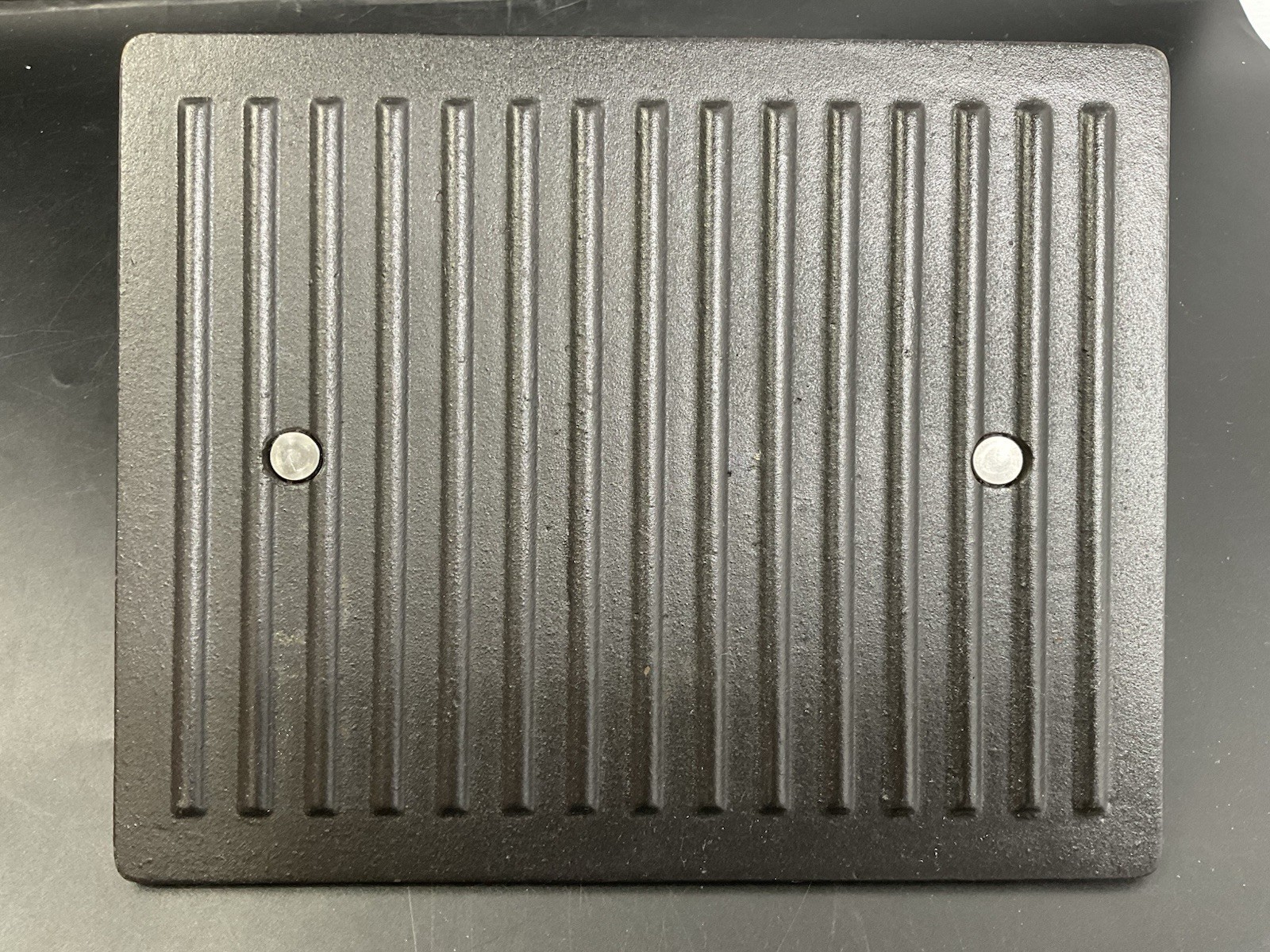 ALL CLAD PRESS Cast Iron Burger/Panini Press 10 x 8 Stainless Handle 5 Lbs.