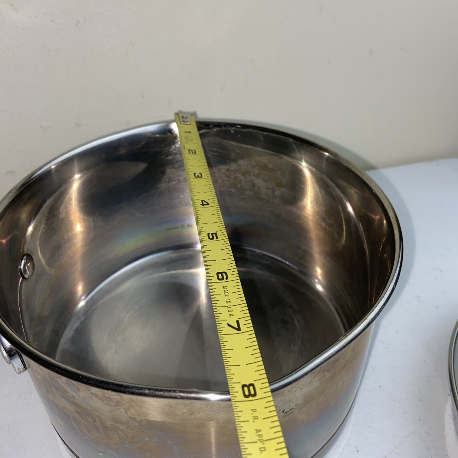 David Burke Gourmet Pro Heavy Stainless 2.5Qt Sauce Pan Pot With Strainer Lid