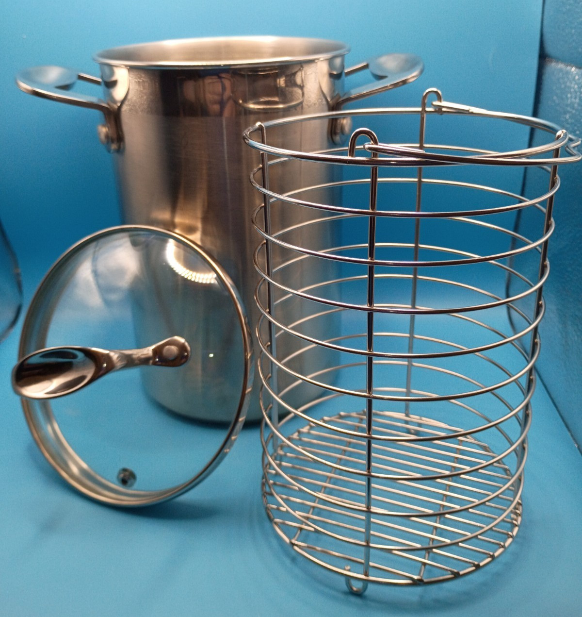 Chefs Essentials 3 qt. Stainless Steel Asparagus Steamer Pot With Strainer/Lid