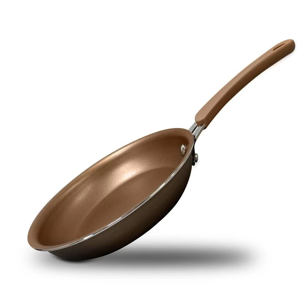 NutriChef 8in Round Frying Pan Non-Stick Electric/Gas/Induction Compatible