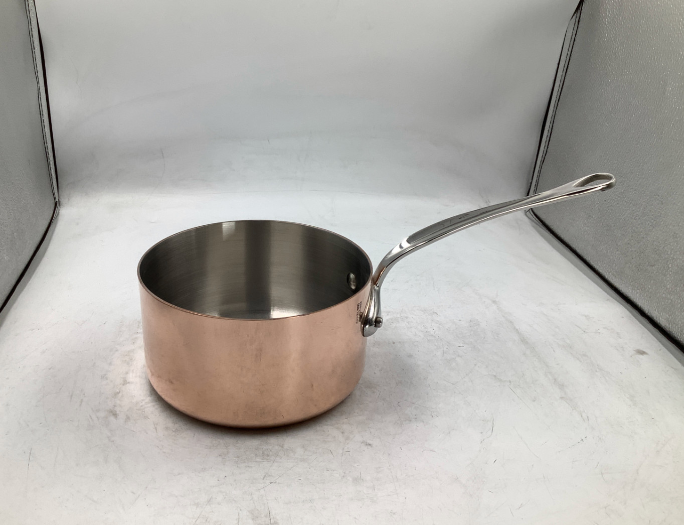 Mauviel M’Heritage 150 S Polished Copper & Stainless Steel Sauce Pan. 1.9 Qt