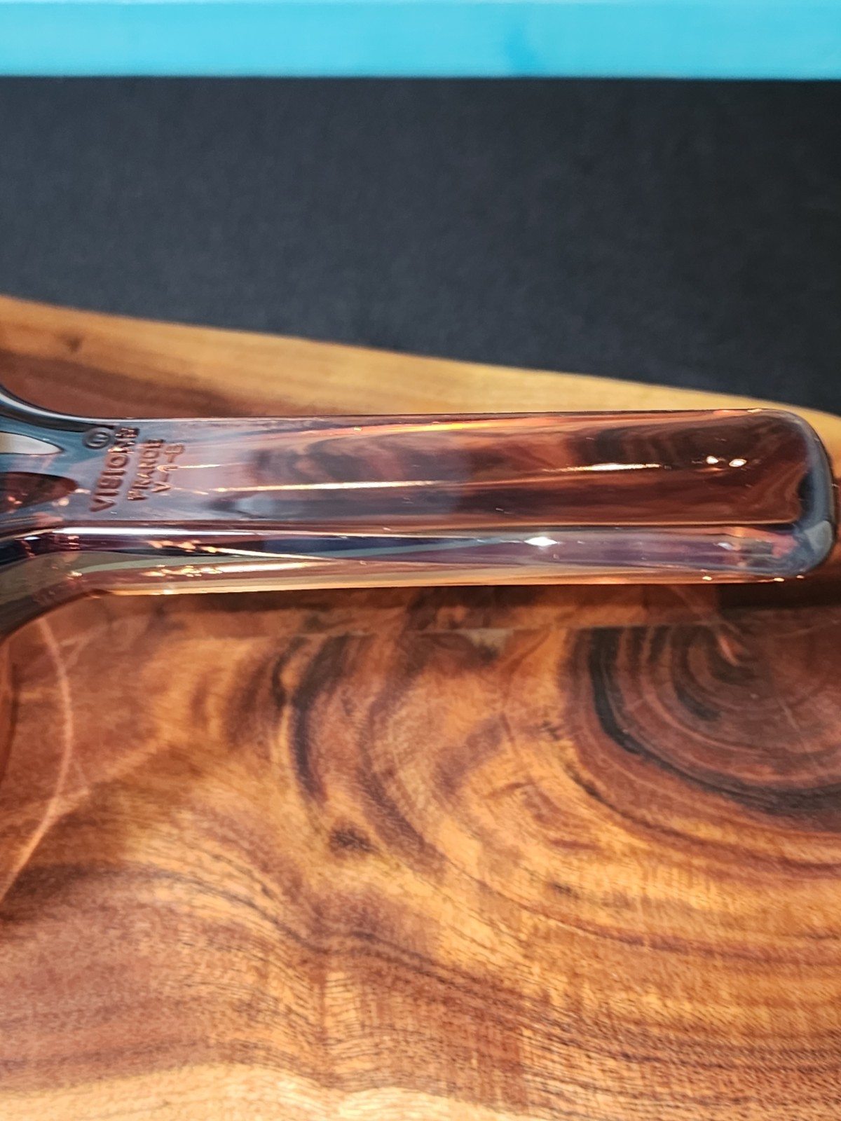 1970’s Visions Corning 1 Liter Saucepan V-1-B With Pyrex Lid P-8-1C Amber France