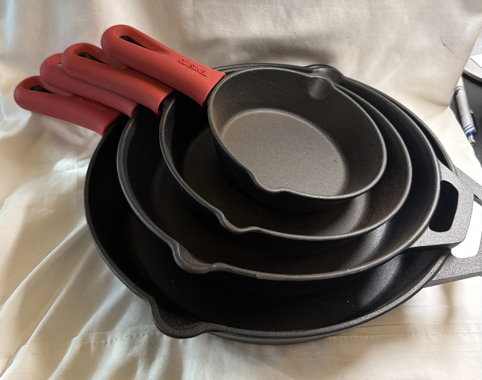 CUISINEL Chef’s Basic 5 Piece Cast Iron Set CB-503 – Black Plus Accessories NEW