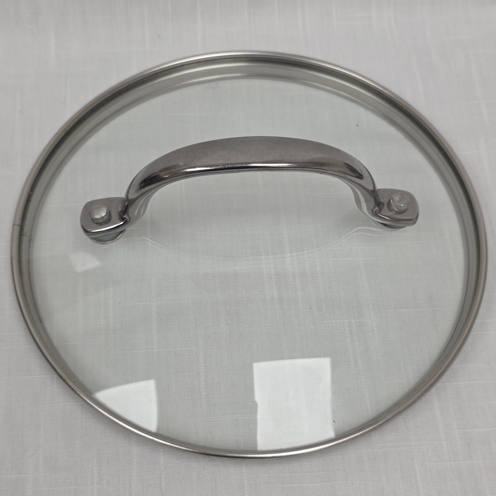 Tempered Glass Pot Lid Stainless Steel Rim Replacement 7″ Inner 7.5″ Outer