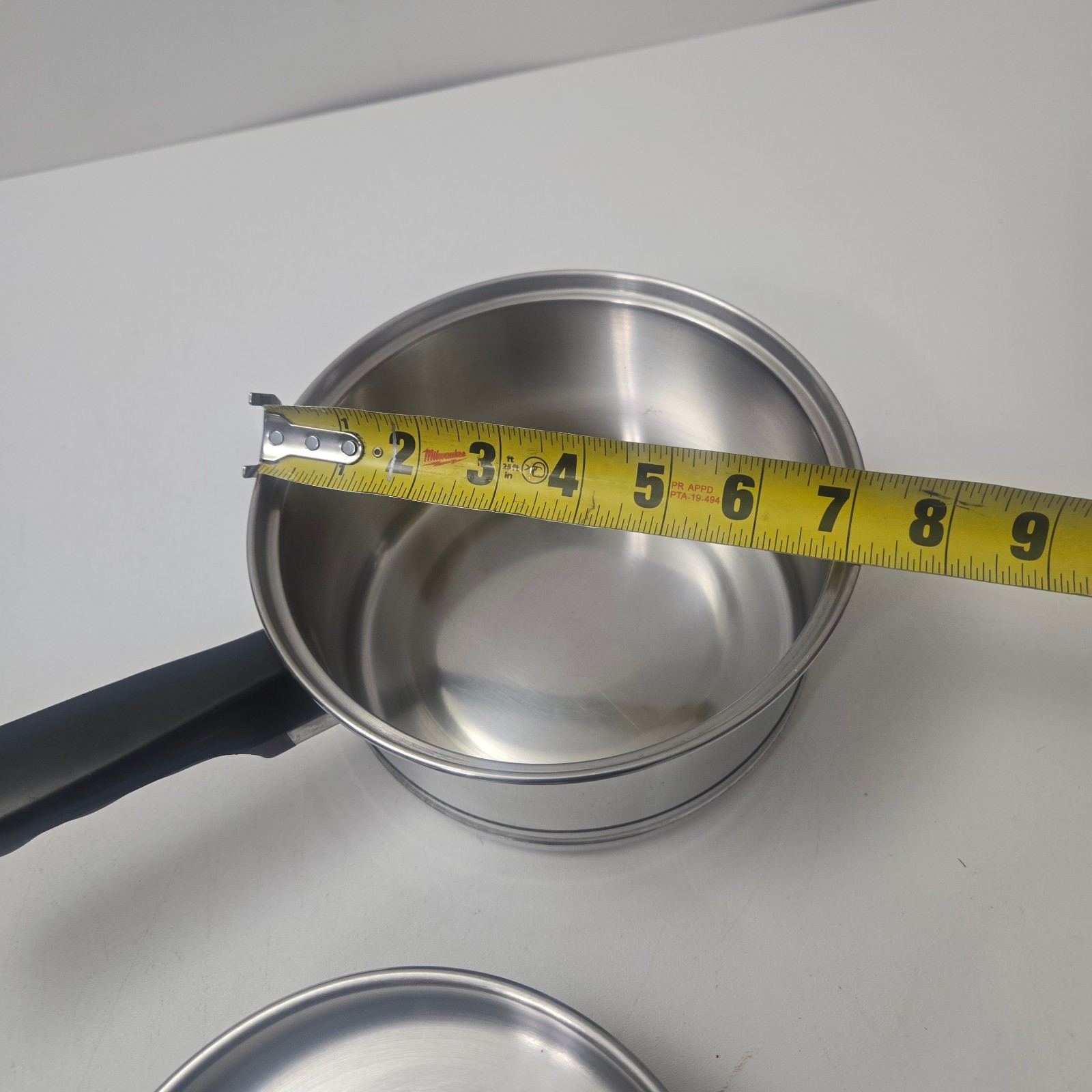 Vintage Lifetime 2 Qt Saucepan with Lid Stainless Steel 18-8 USA Heavy Pan