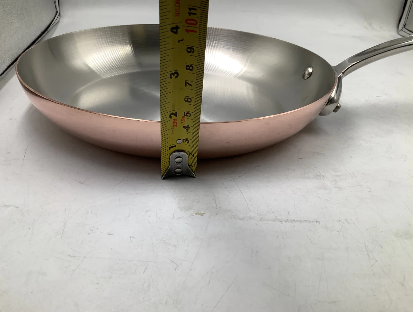 Mauviel M’150 S Copper Frying Pan With Cast Stainless Steel Handle, 10.2 In.