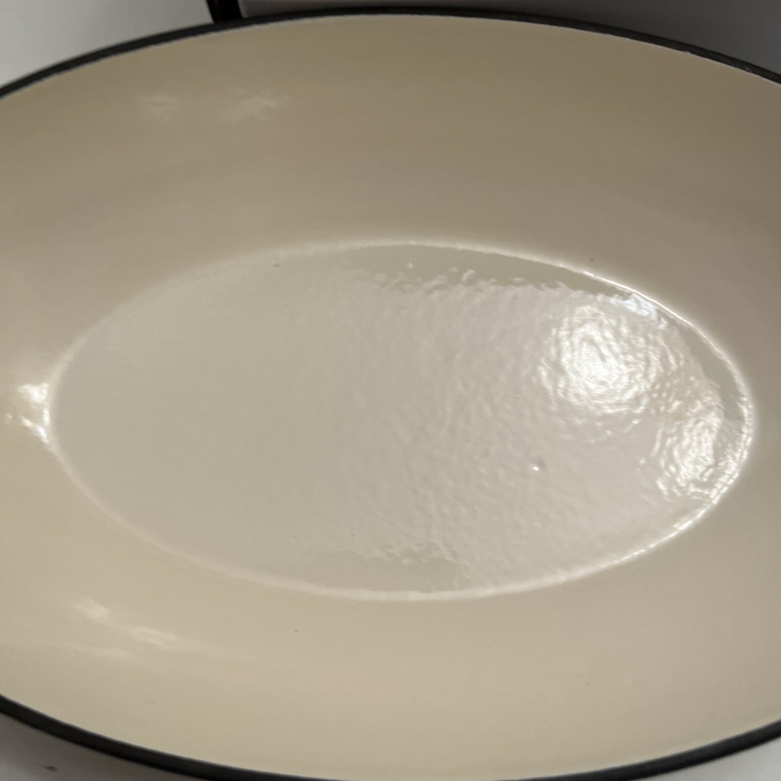 Martha Stewart 2 Piece Cast Iron Oval Au Gratin Casserole Birch Wood Trivet Set