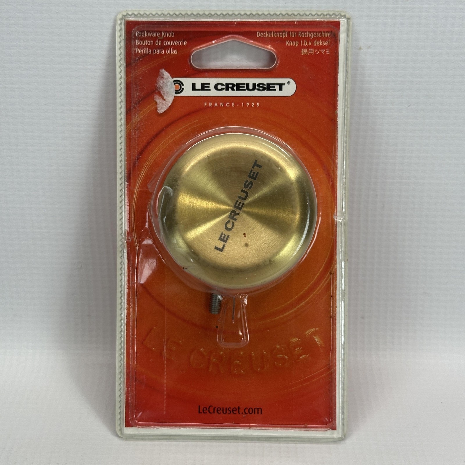 Le Creuset Gold Stainless Steel Cookware Knob 2.2 In Lid Handle Replacement