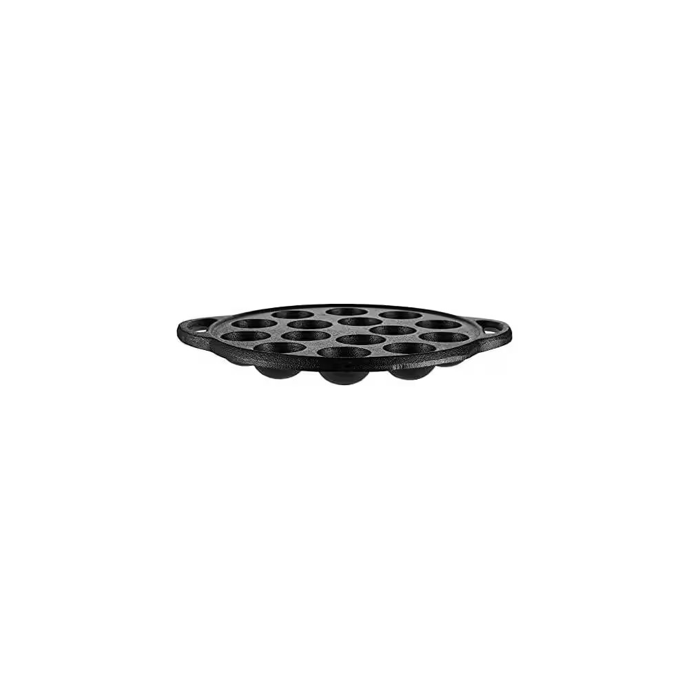 Non-Stick Takoyaki Pan, 1.5 In. Dia Pre-Seasoned Cast Iron Octopus Ball Grill, S