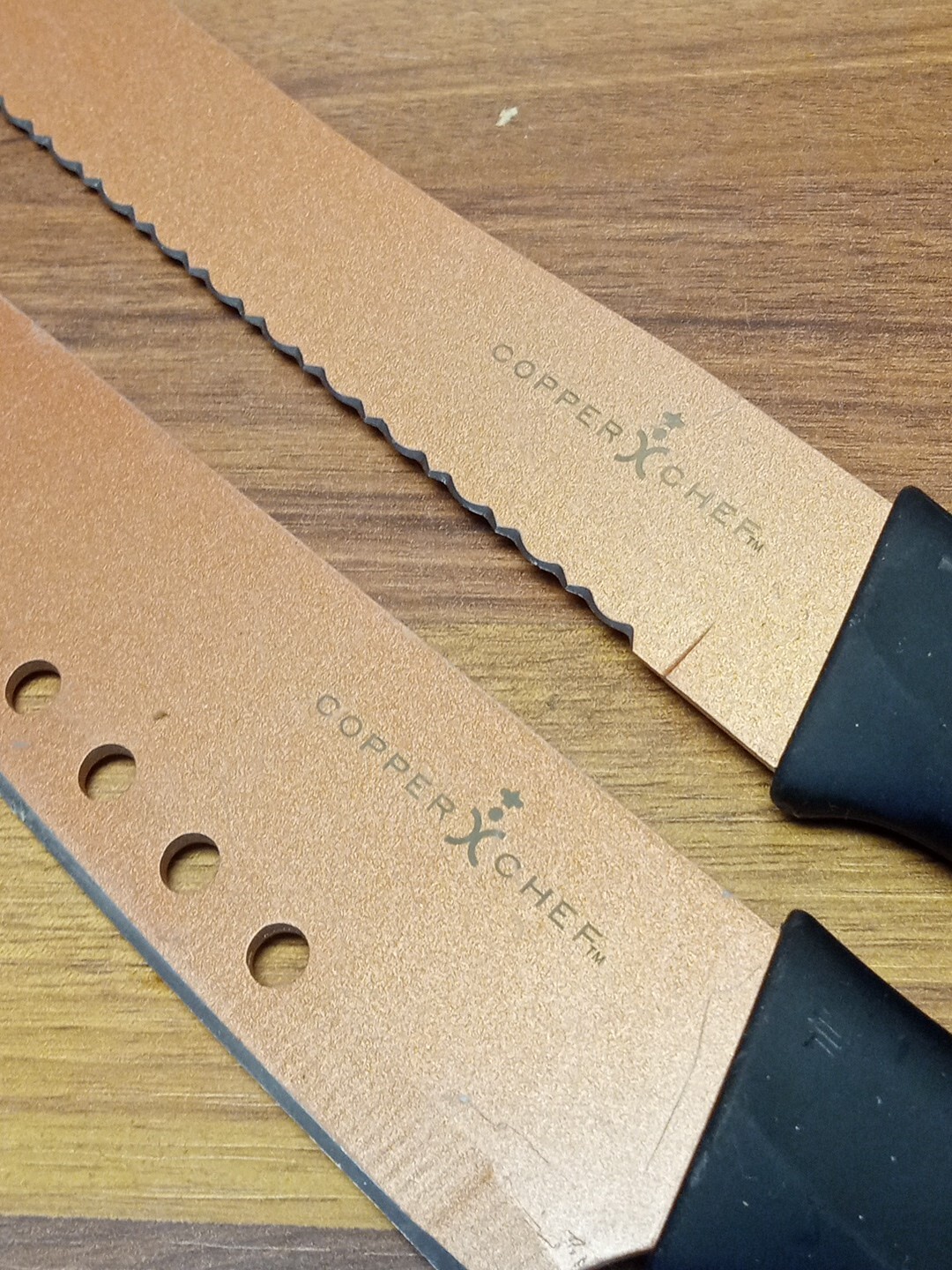 Copper Chef 2 Square 9.5″ Fry Pans, 1 Lid, Cookbook, 2 Knives, Fry Basket LOT