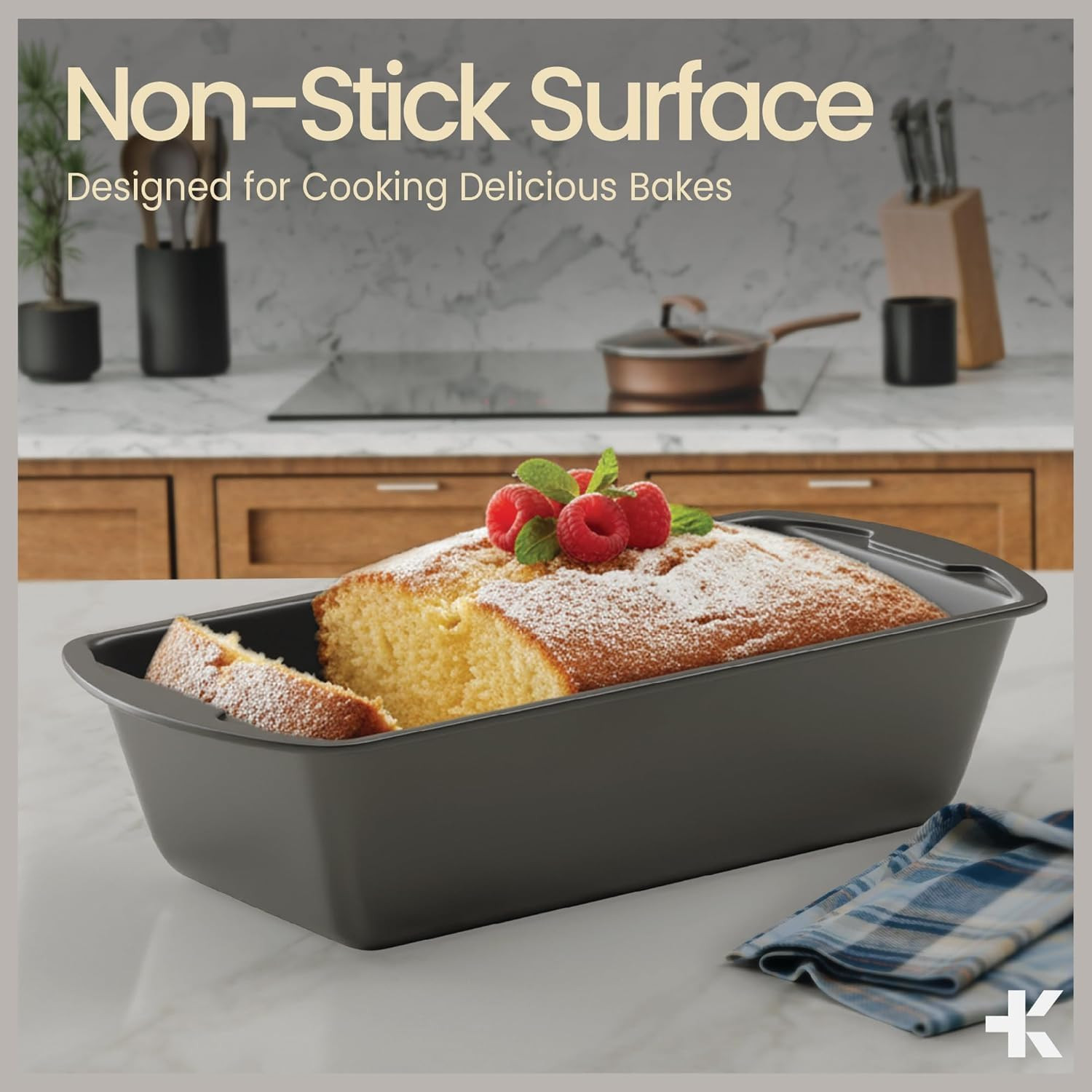 Bakken- Swiss Loaf Pan Set 4-Piece – Deluxe Nonstick Carbon Steel Bakeware for P