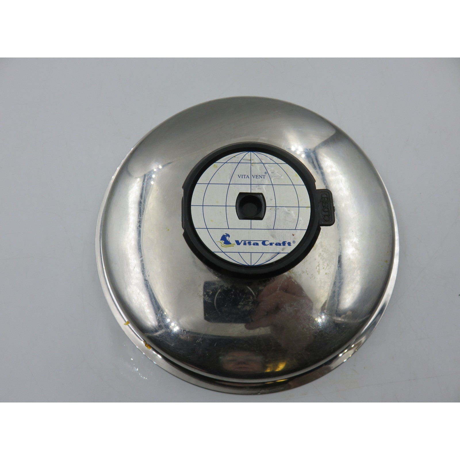 Vita Craft Stainless Steel Replacement Lid 7.5 Inch with Vita Vent Knob