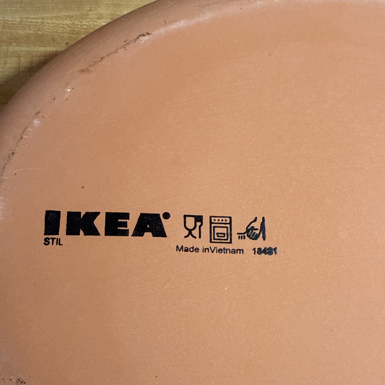 Ikea STIL Design Carl Ojerstam Clay Covered Pot/Dish 36cmx23cm (14 1/4” x9”)