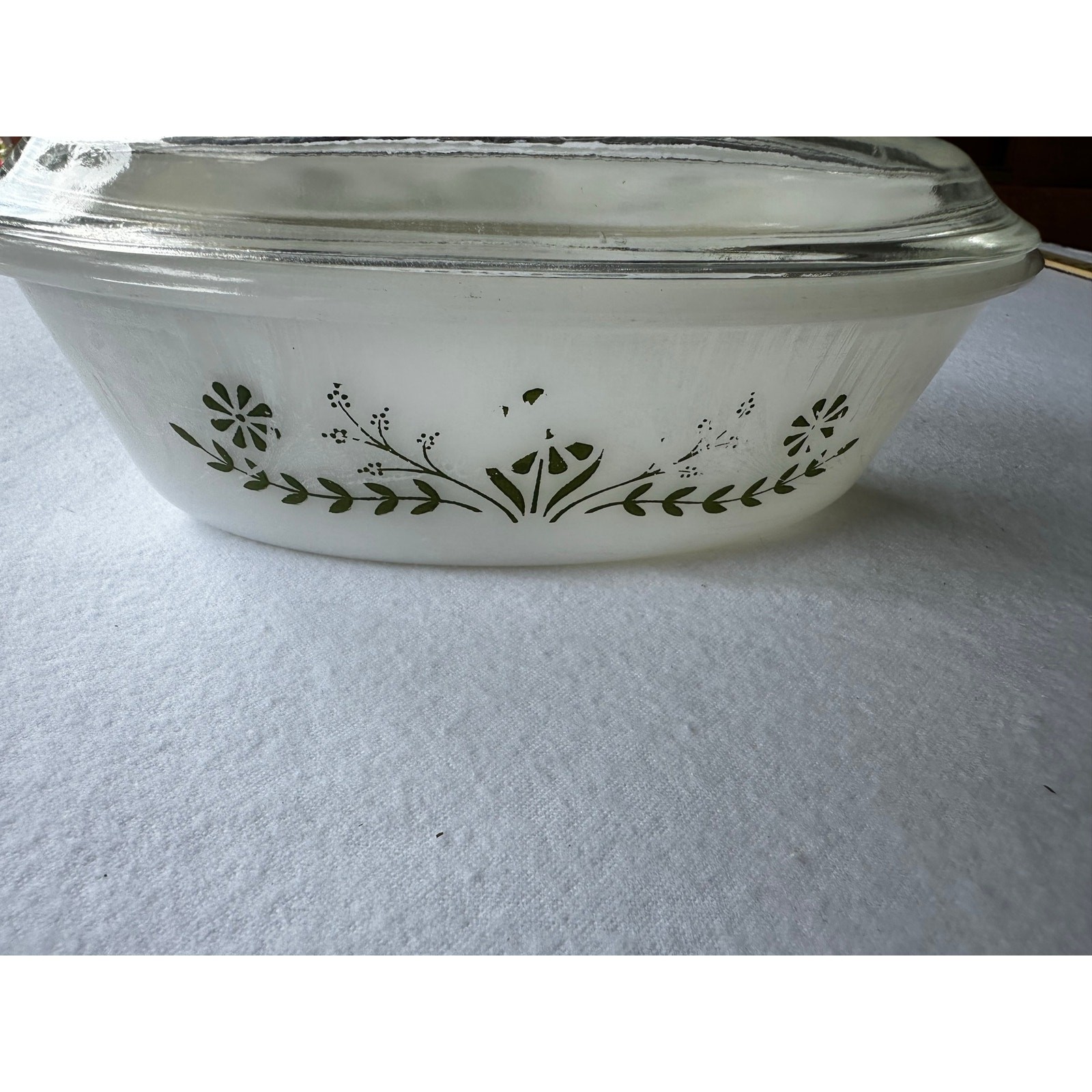 Vintage Glasbake Baking Dish with Lid