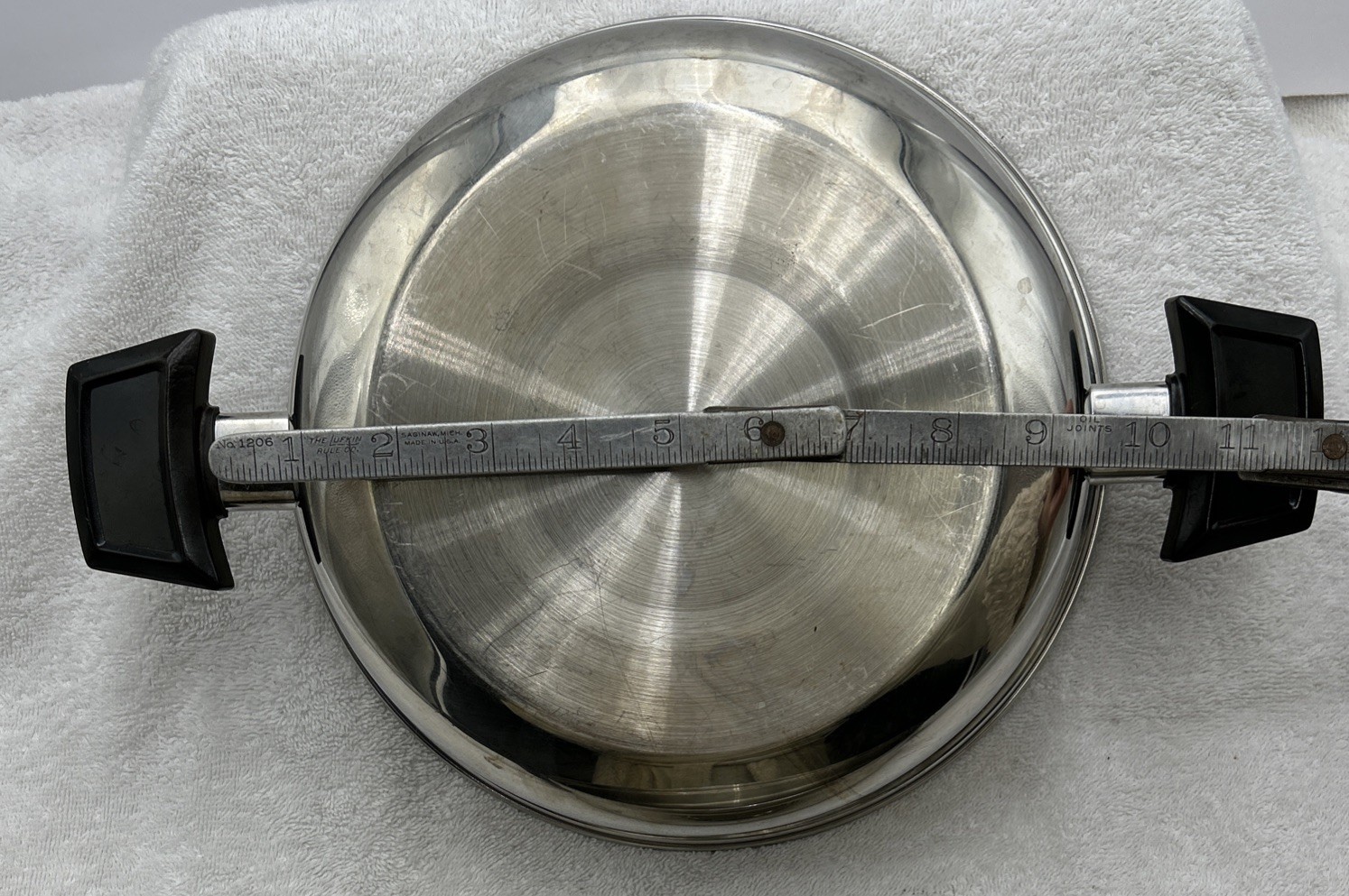 Permanent MC-2000 11″ Skillet 5 PLY Multi Core T304 Stainless Steel USA W Lid