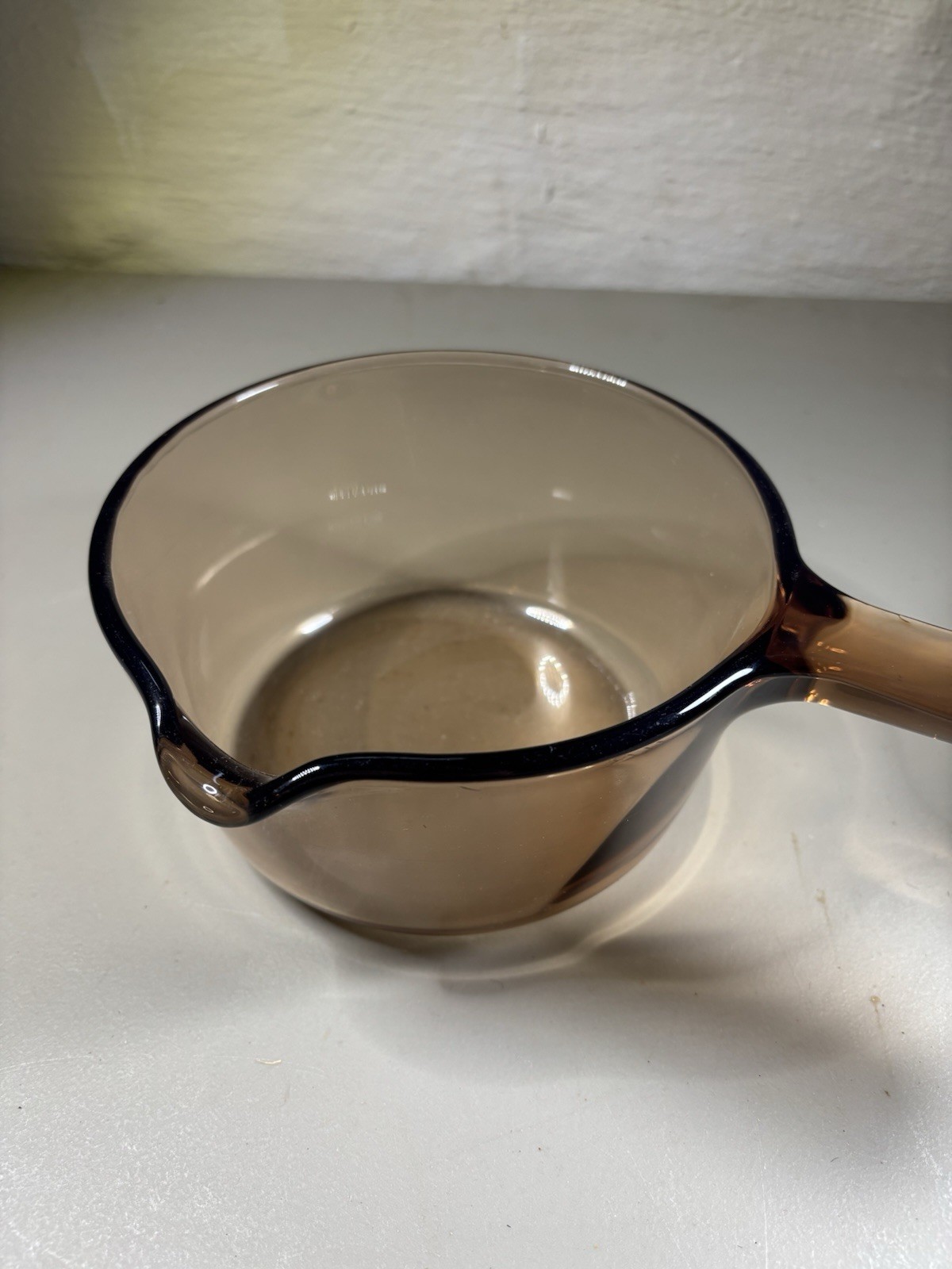 Visions Cookware Amber 3 Piece 1.5L With Lid And 1L Pour spout Saucepans