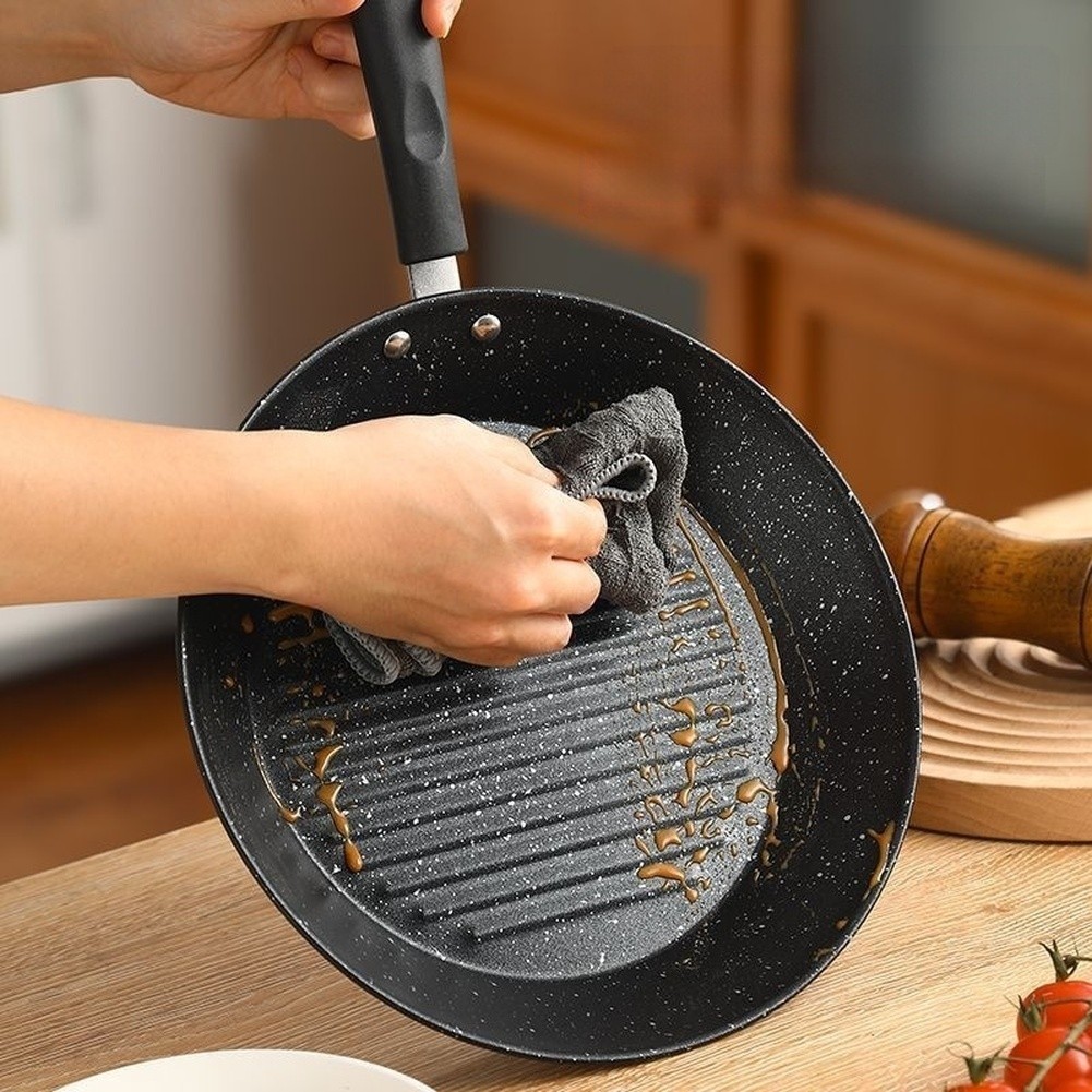 23x23cm Carbon Steel Frying Pan Maifan Stone Coating Lightweight Design