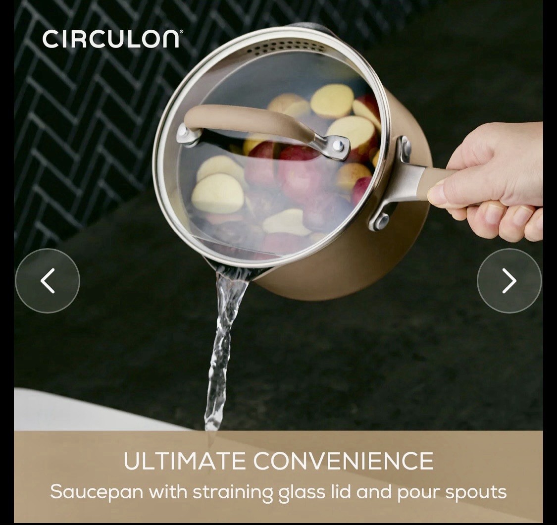 Circulon 13 Piece Non-Stick Cookware Set, A1 Series Scratch Defense BRONZE NEW
