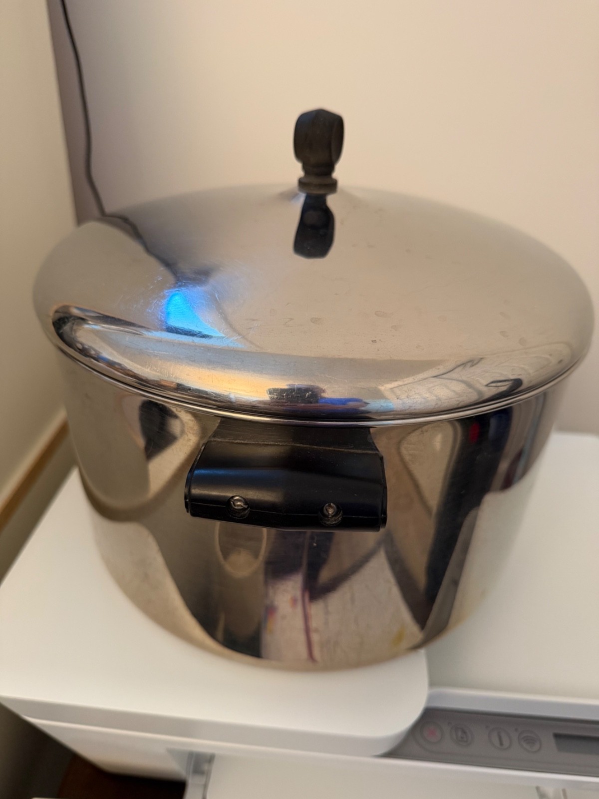 Farberware Aluminum Clad Stainless Steel 8 Qt Stock Pot With Lid USA Vtg