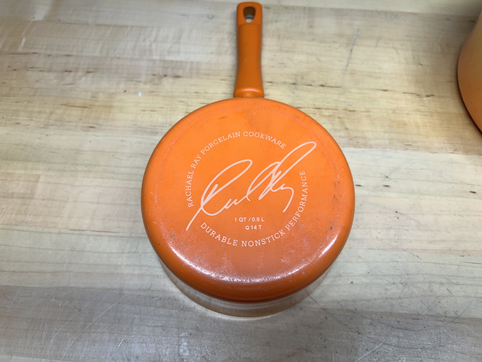 RACHAEL RAY Cookware Orange Ombre’ 3 PAN SET w/ Lids