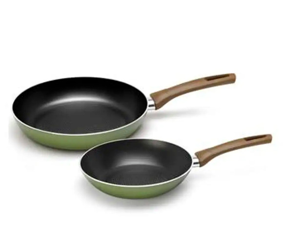 Lumenflon by Sedona Nonstick Cookware ECO Aluminum 2-Pc Fry Pan Set 8″ 10″ Italy