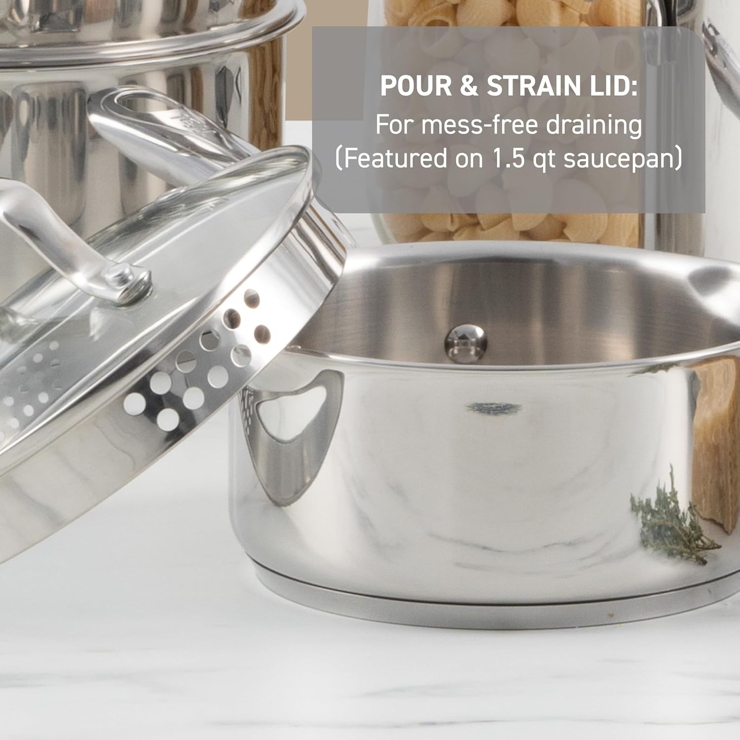 Stainless Steel Cookware Set 11 Piece Induction Cookware Oven Safe to 500°F