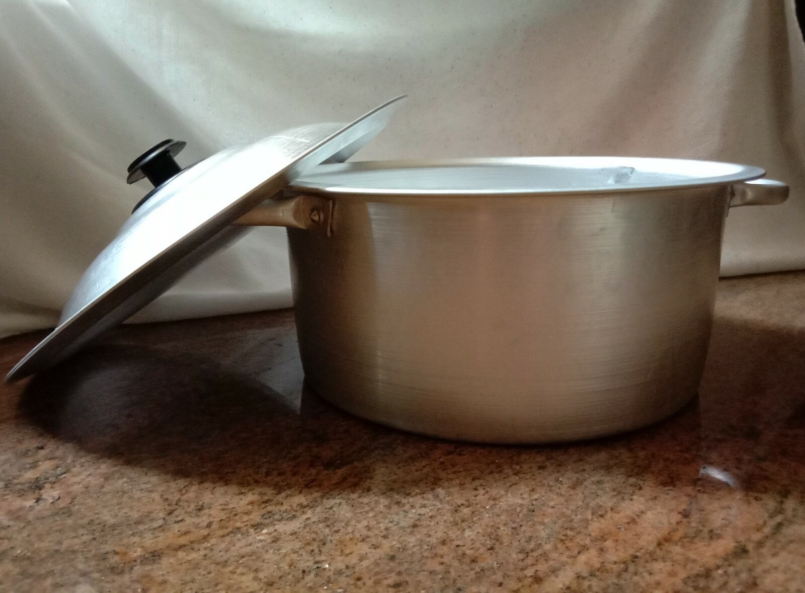 Aluminium Flat Wok Lid Cooking Pot Home Kitchen 22cm=9inch