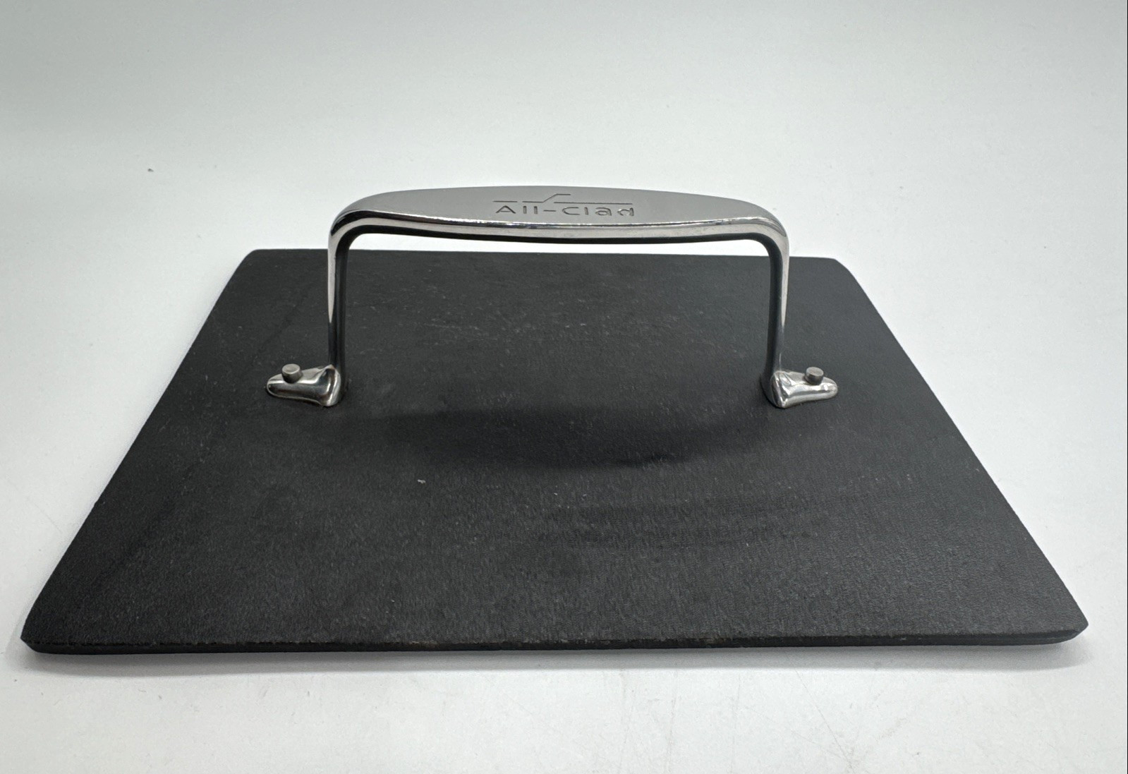 ALL CLAD PRESS Non Stick Black Cast Iron Panini Steak Burger Bacon Sandwich 10×8
